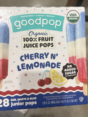 Goodpop Cherry N’ Lemonade Popsicles